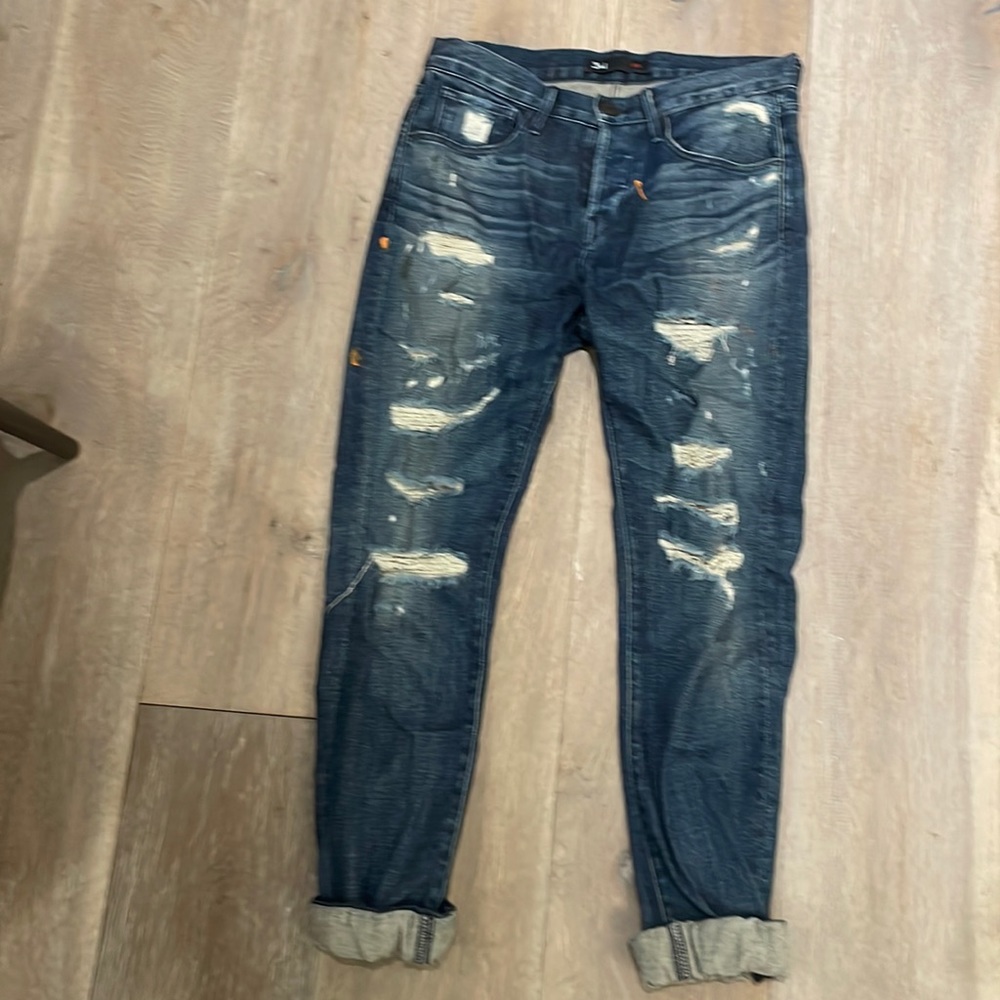 3x1 distressed jeans